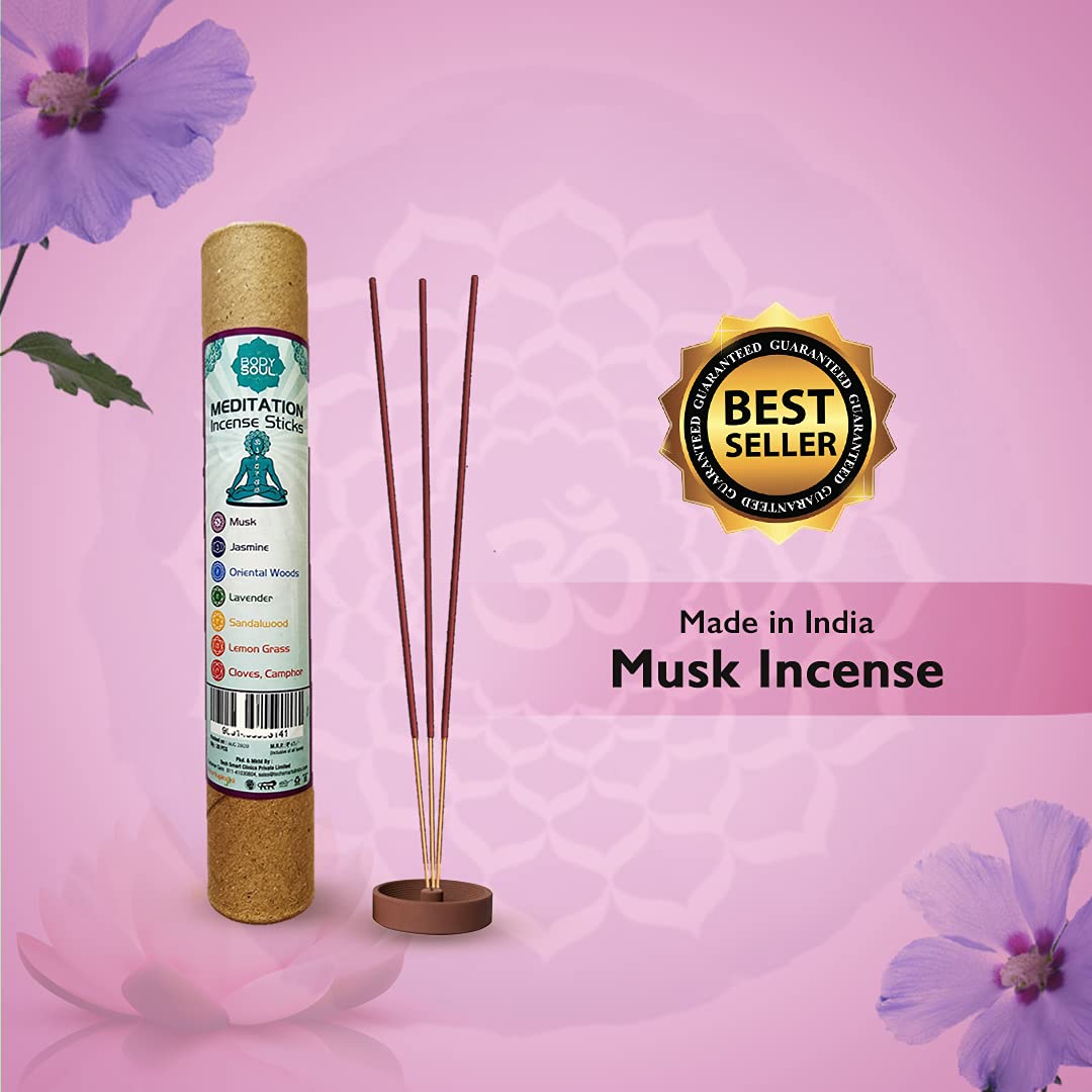 Body Soul Musk Incense Sticks (Pack of 12)